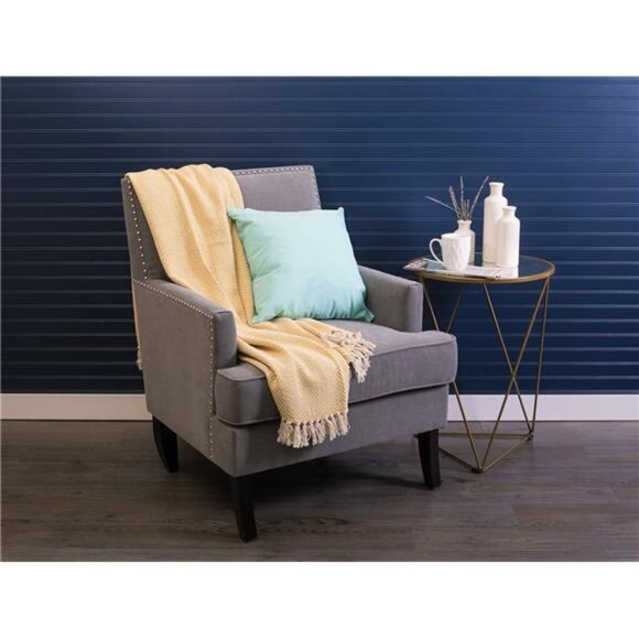 Cotton Throw Blanket Chevron 50x60 Handloomed Fringe Cozy Couch Chair Decor - Picture 2 of 7